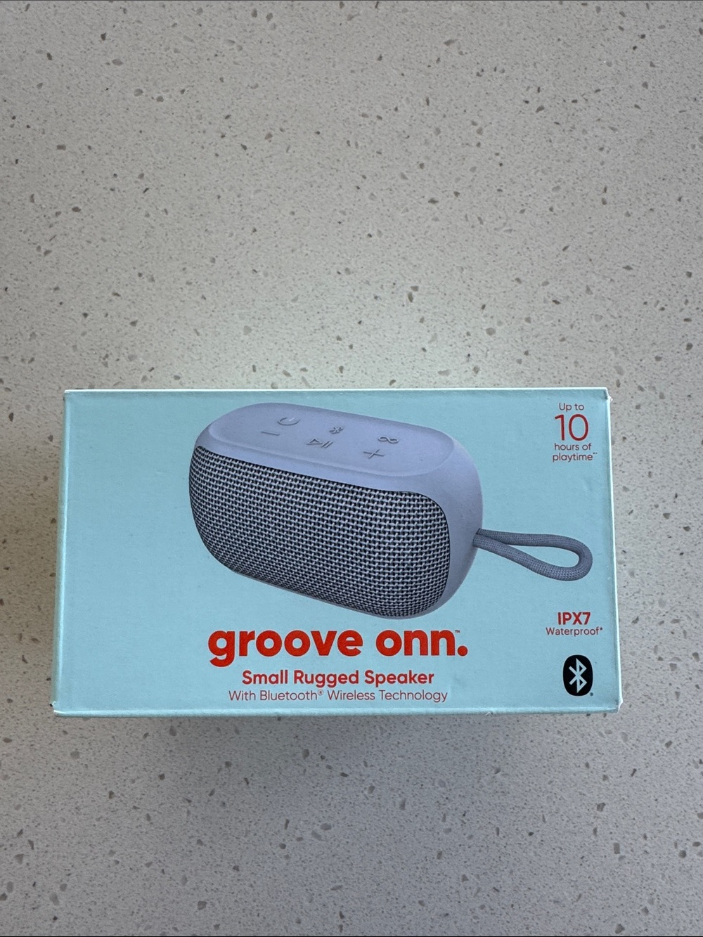 Onn Small Rugged Speaker with Bluetooth Wireless Technology